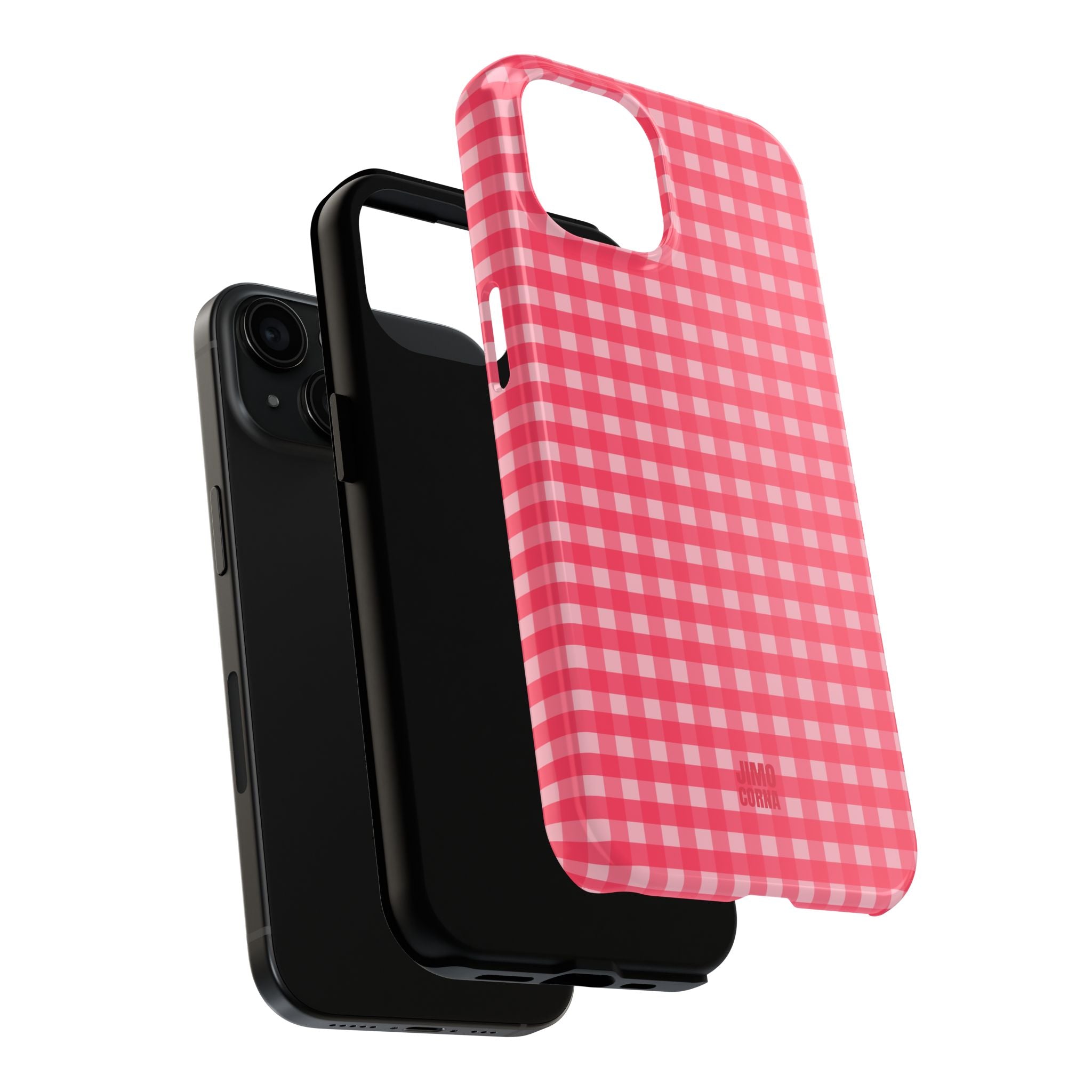 Farm Gingham iPhone Case | Hot Pink