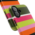 Berry Citrus Stripe iPhone Case