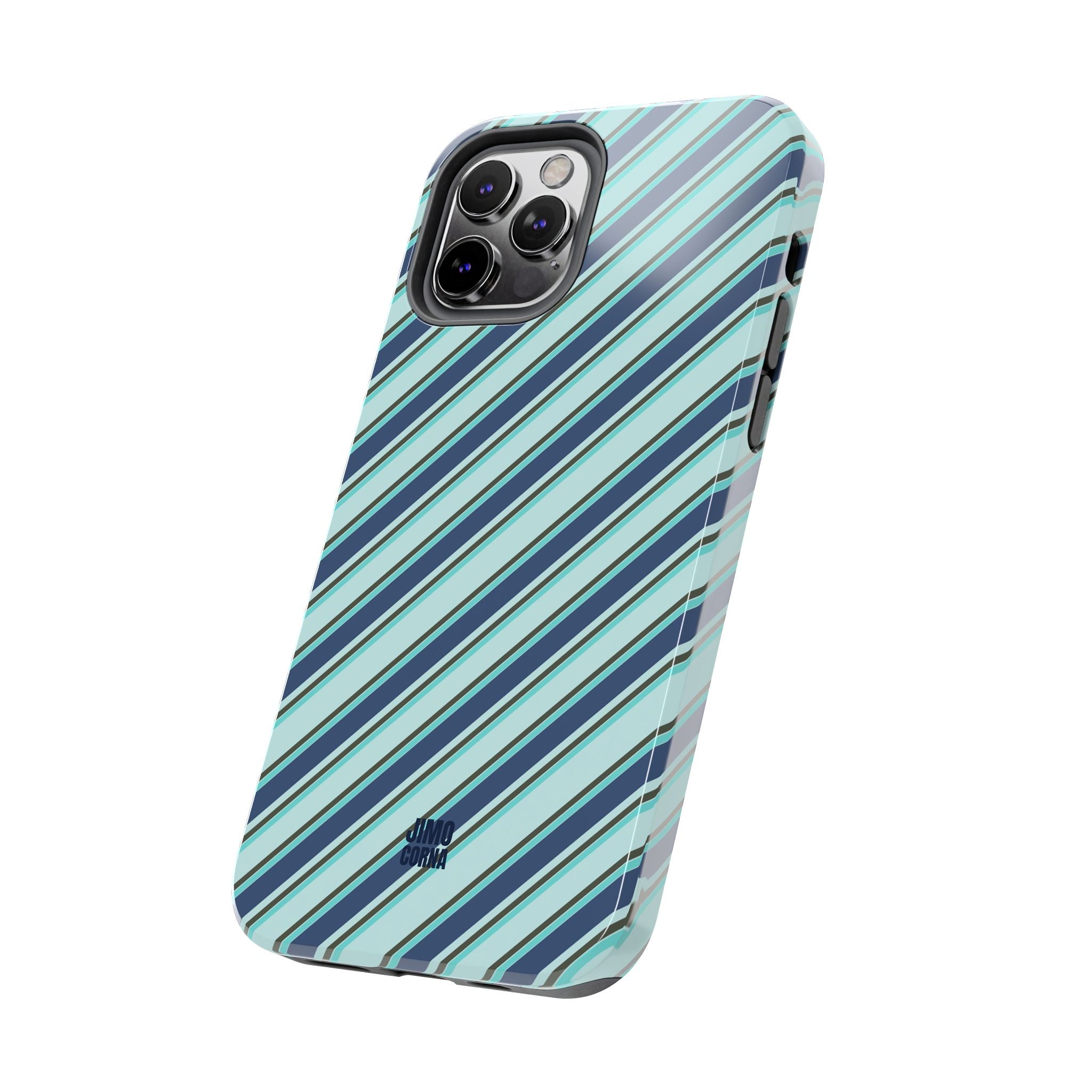 Angelina Stripes | Blue - iPhone Case