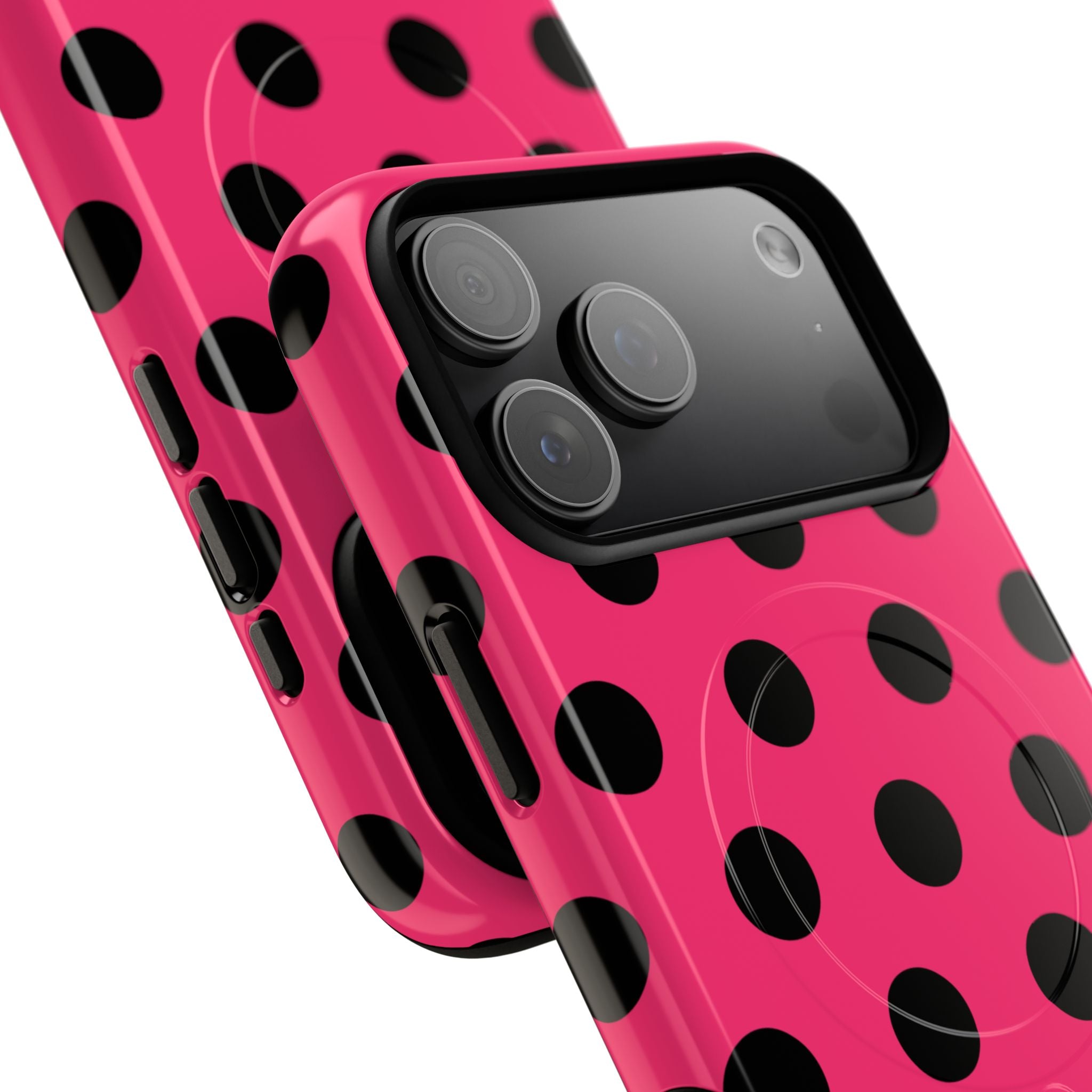 Big Polka Dot | Hot Pink and Black