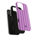Bold Stripes MagSafe iPhone Case | Plum