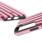Bold Stripes iPhone Case | Pink and Red