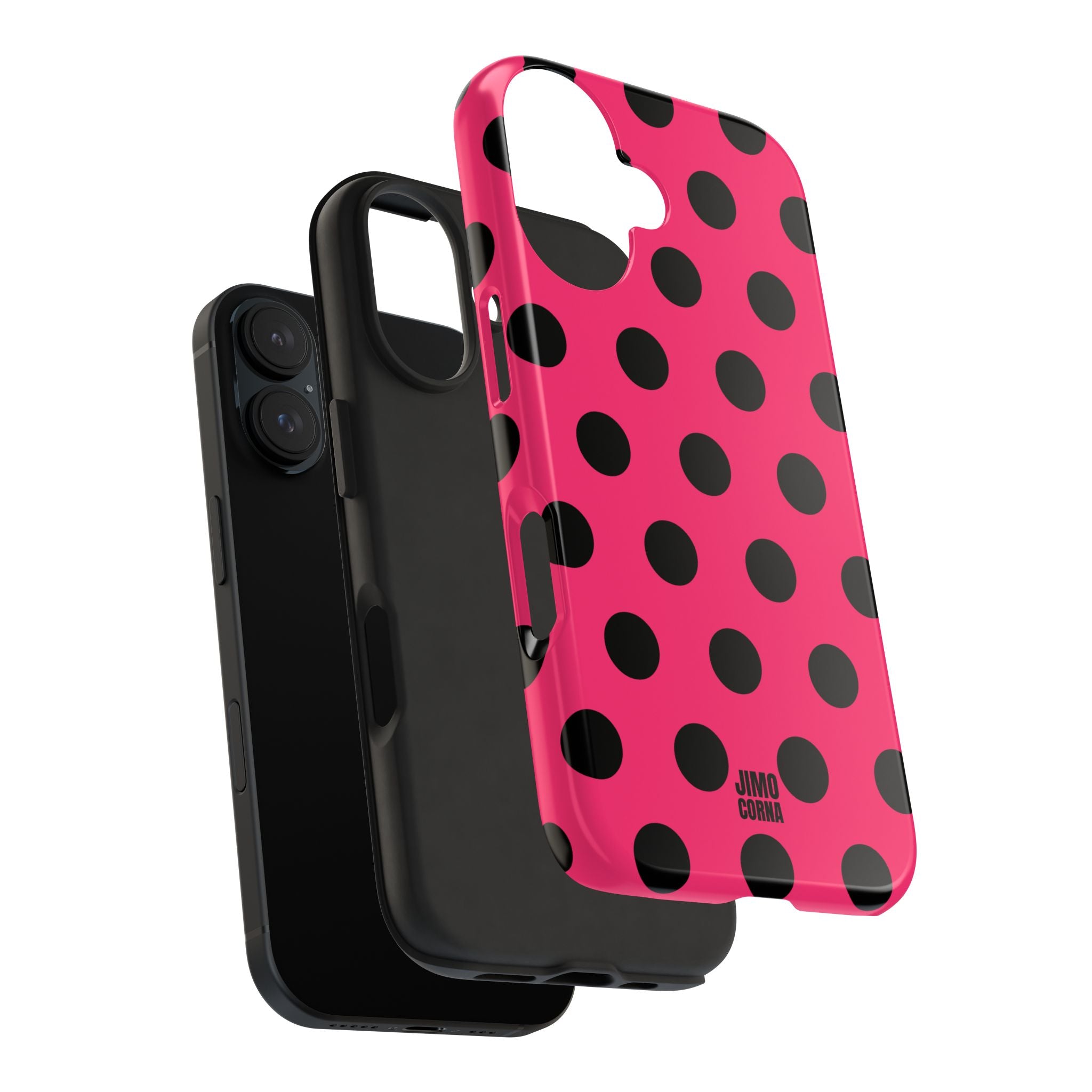 Big Polka Dot | Hot Pink and Black