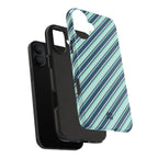 Angelina Stripes | Blue - iPhone Case