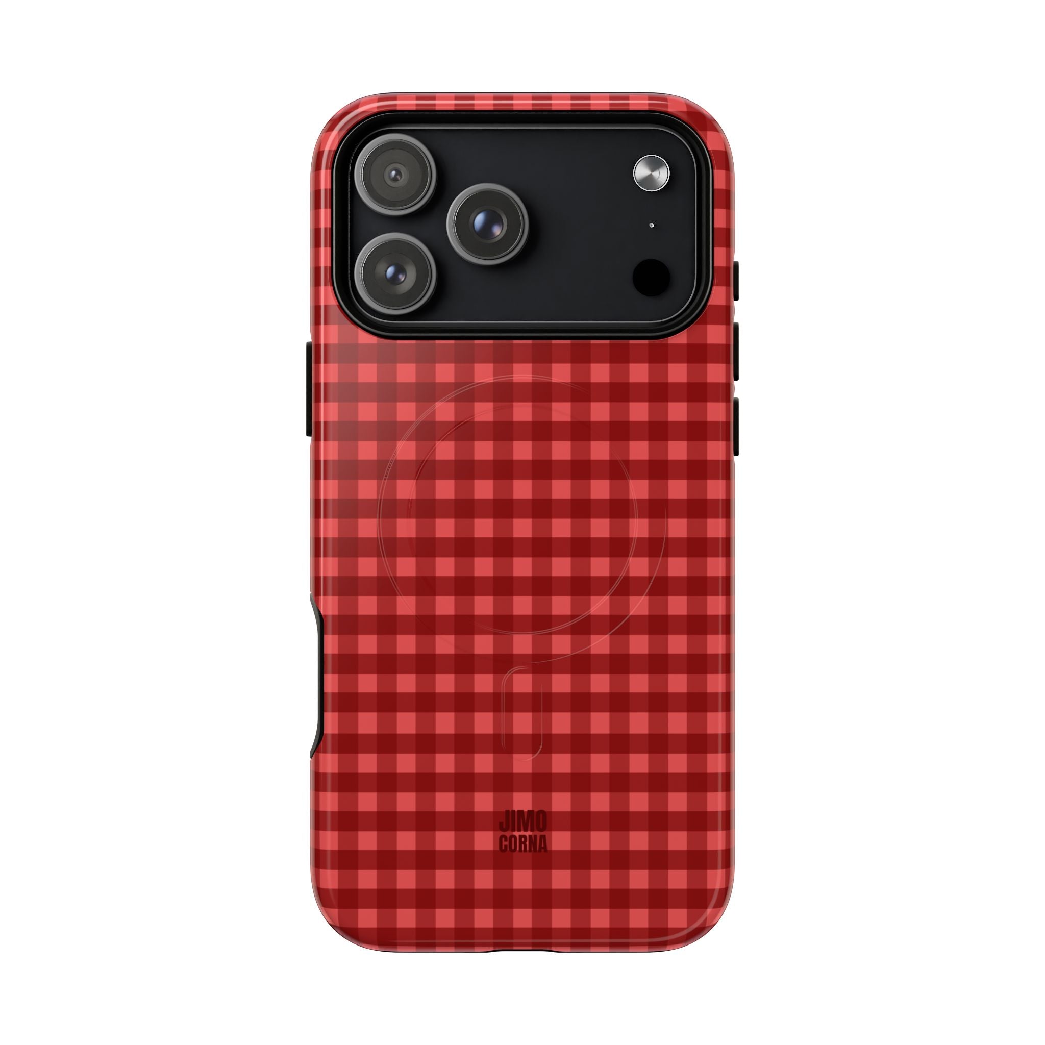 Farm Gingham MagSafe iPhone Case | Red
