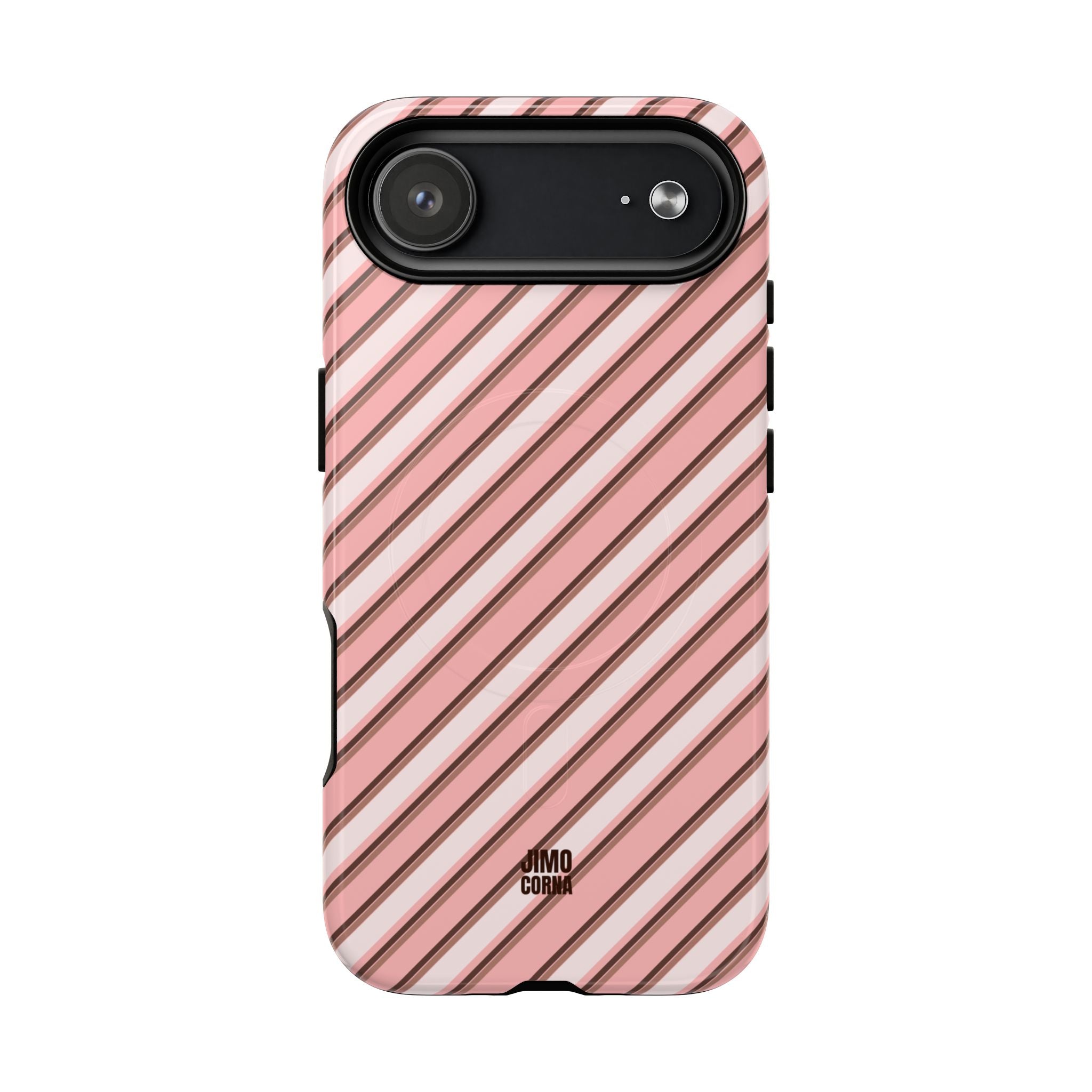 Angelina Stripes | Pink - MagSafe iPhone Case