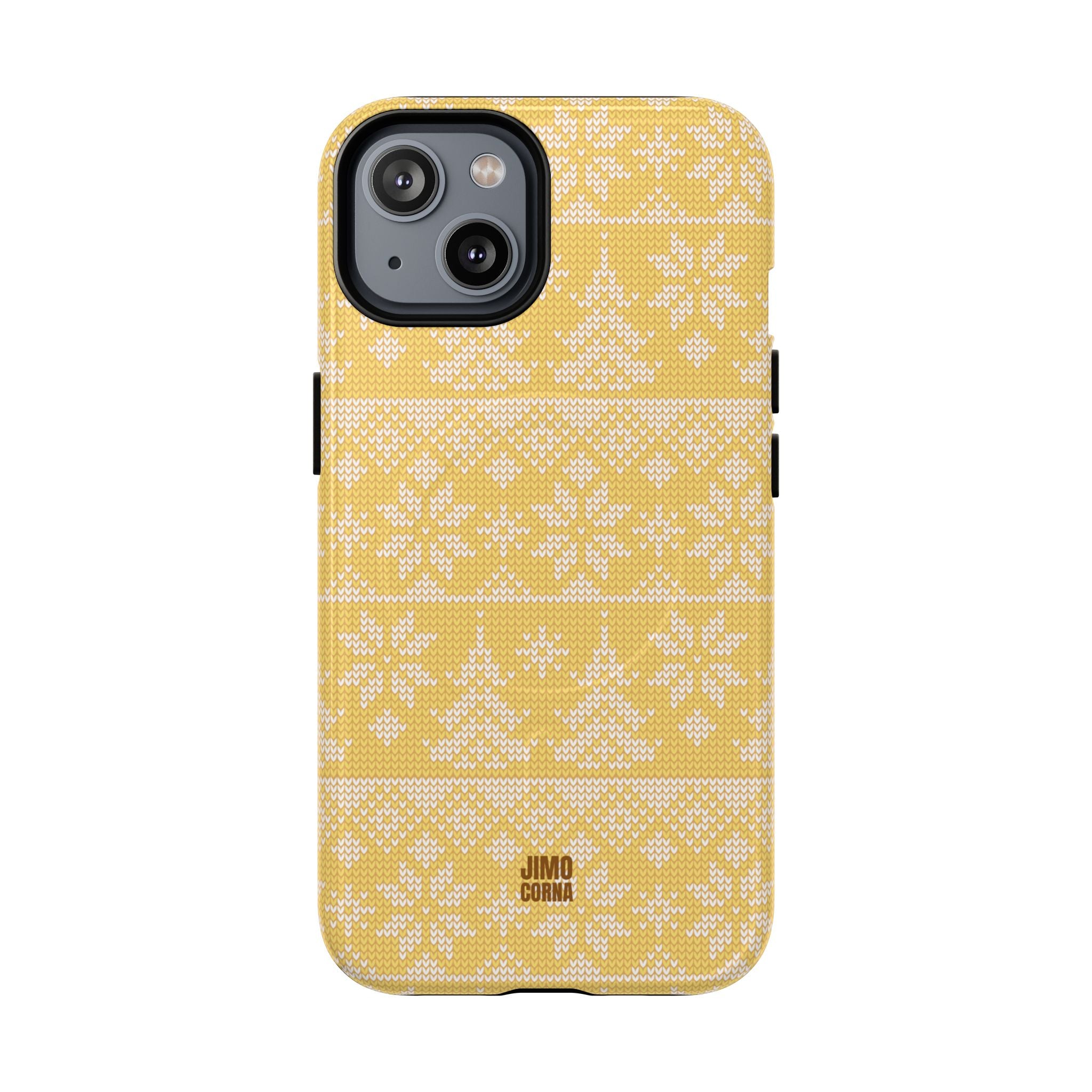Holiday Knit | Yellow MagSafe iPhone Case