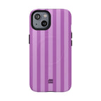 Bold Stripes MagSafe iPhone Case | Plum