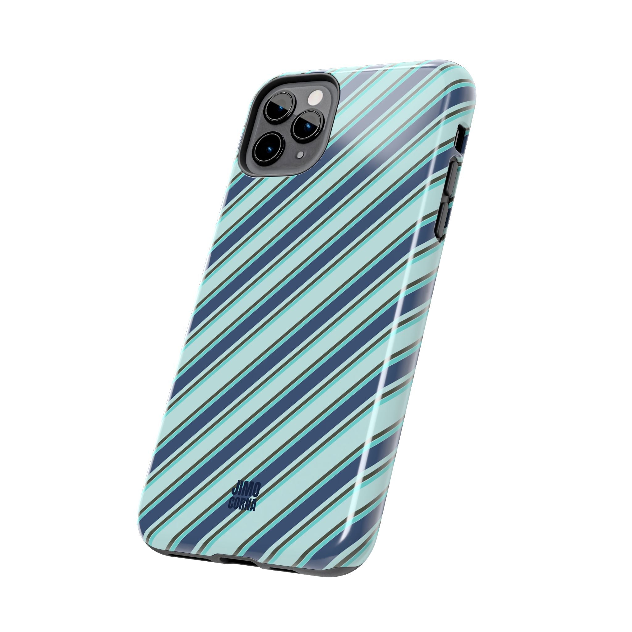 Angelina Stripes | Blue - iPhone Case
