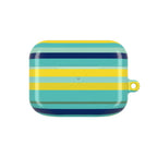 Blue Lemon Stripe AirPods Case