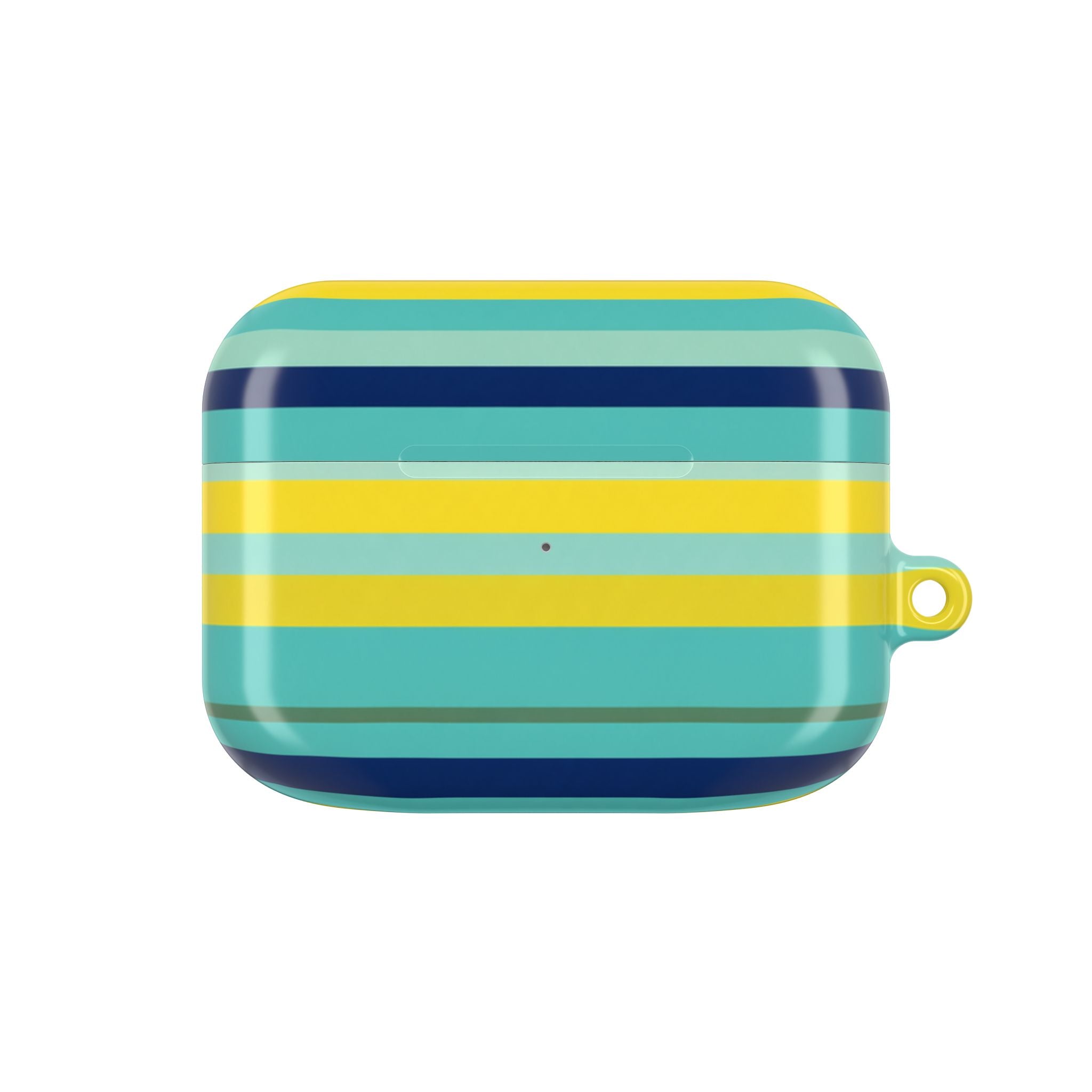 Blue Lemon Stripe AirPods Case