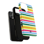 Rainbow Sorbet Stripe MagSafe iPhone Case
