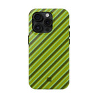 Angelina Stripes | Olive - iPhone Case