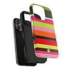 Berry Citrus Stripe iPhone Case