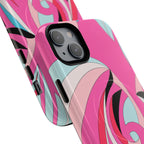 Pink Tropic Swirl MagSafe iPhone Case