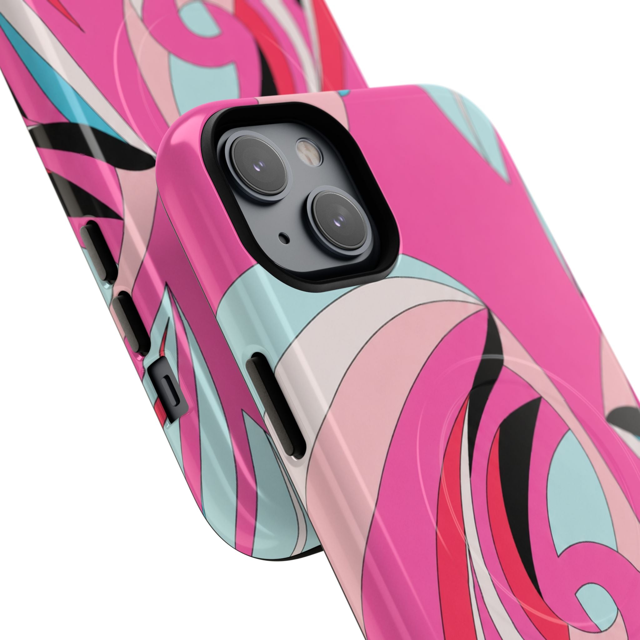 Pink Tropic Swirl MagSafe iPhone Case