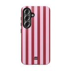 Bold Stripes Samsung Galaxy Case | Pink and Red