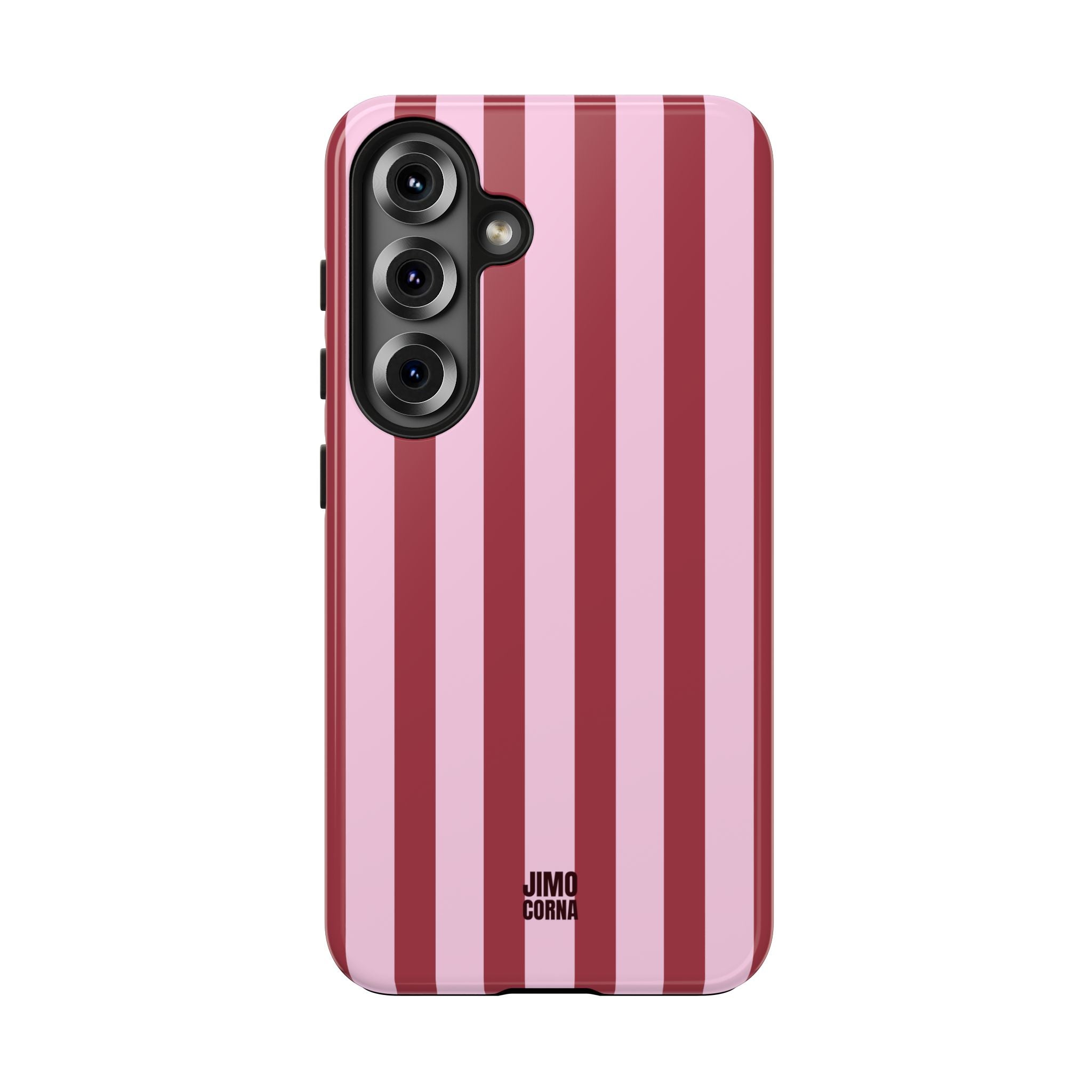 Bold Stripes Samsung Galaxy Case | Pink and Red
