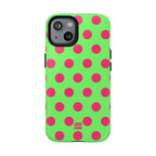 Big Polka Dot | Green and Pink