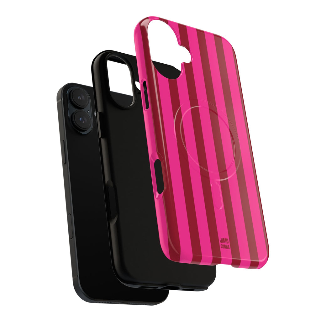 Bold Stripes MagSafe iPhone Case | Strawberry Burst