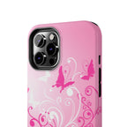 Pink Flutter Garden iPhone Case
