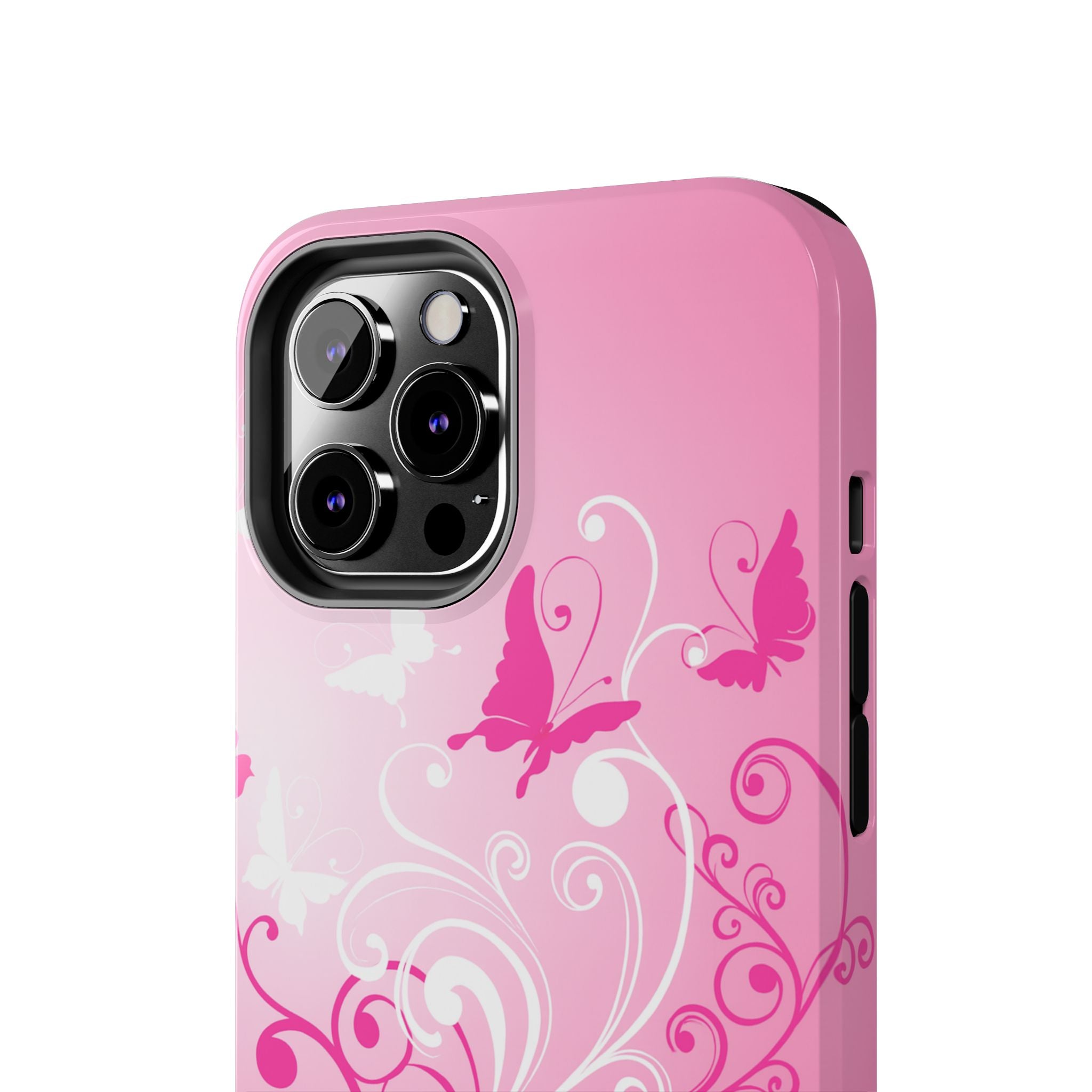 Pink Flutter Garden iPhone Case