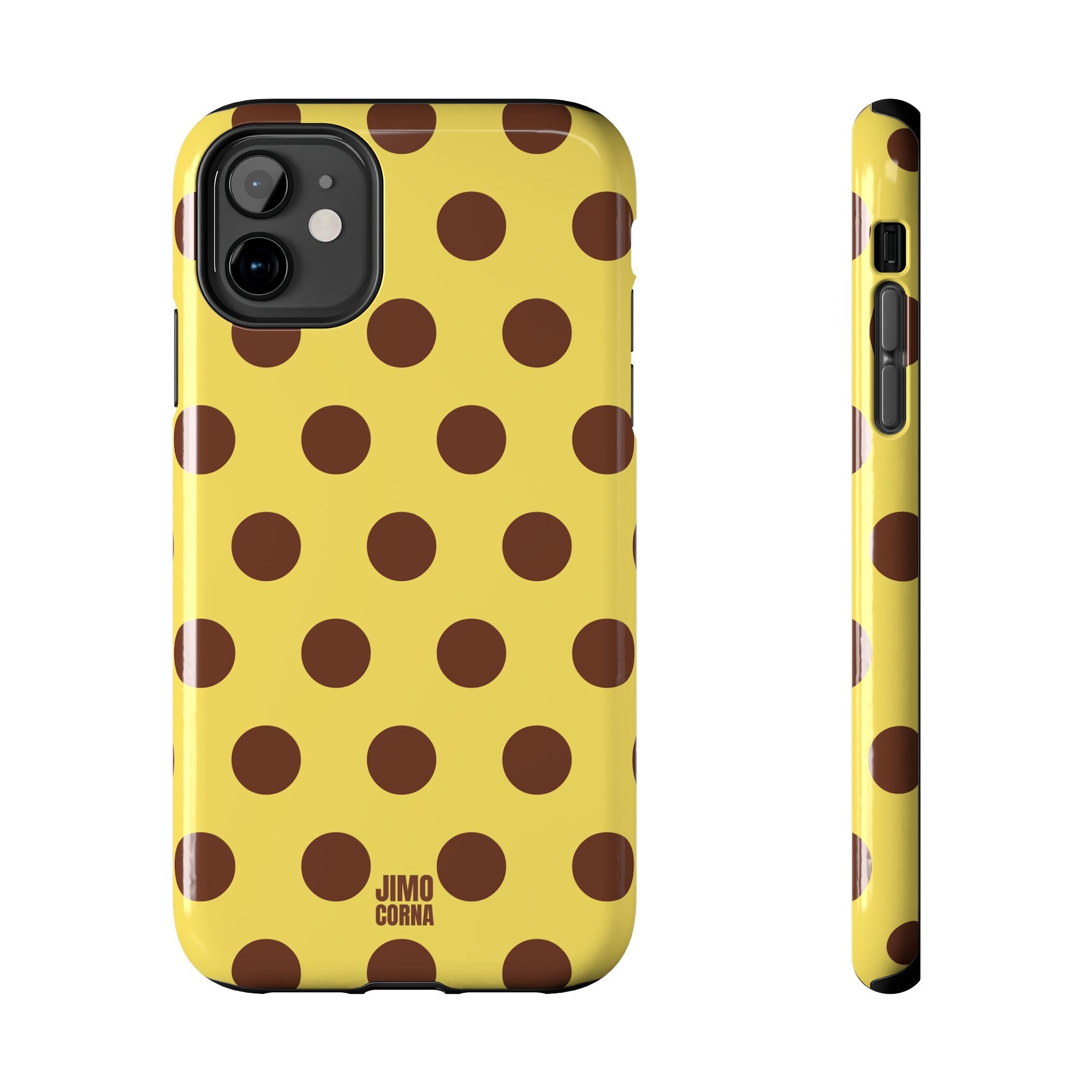 Big Polka Dot | Yellow and Brown