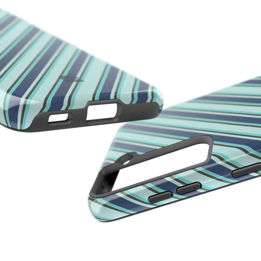 Angelina Stripes | Blue - iPhone Case