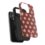 Big Polka Dot | Brown and Pink