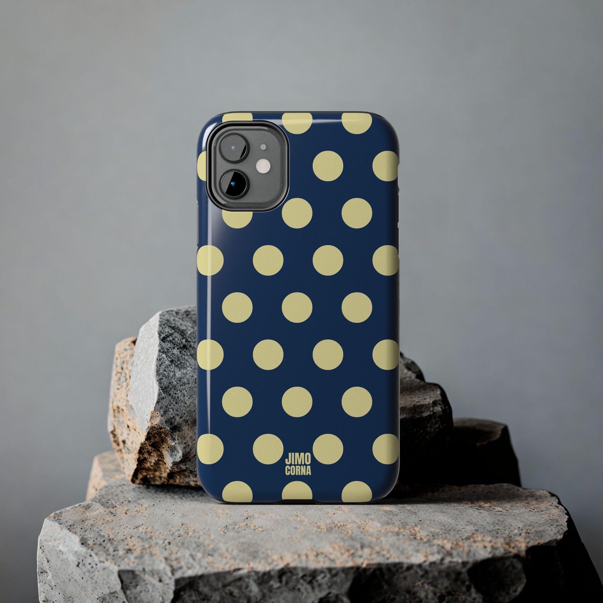 Big Polka Dot | Blue and Cream