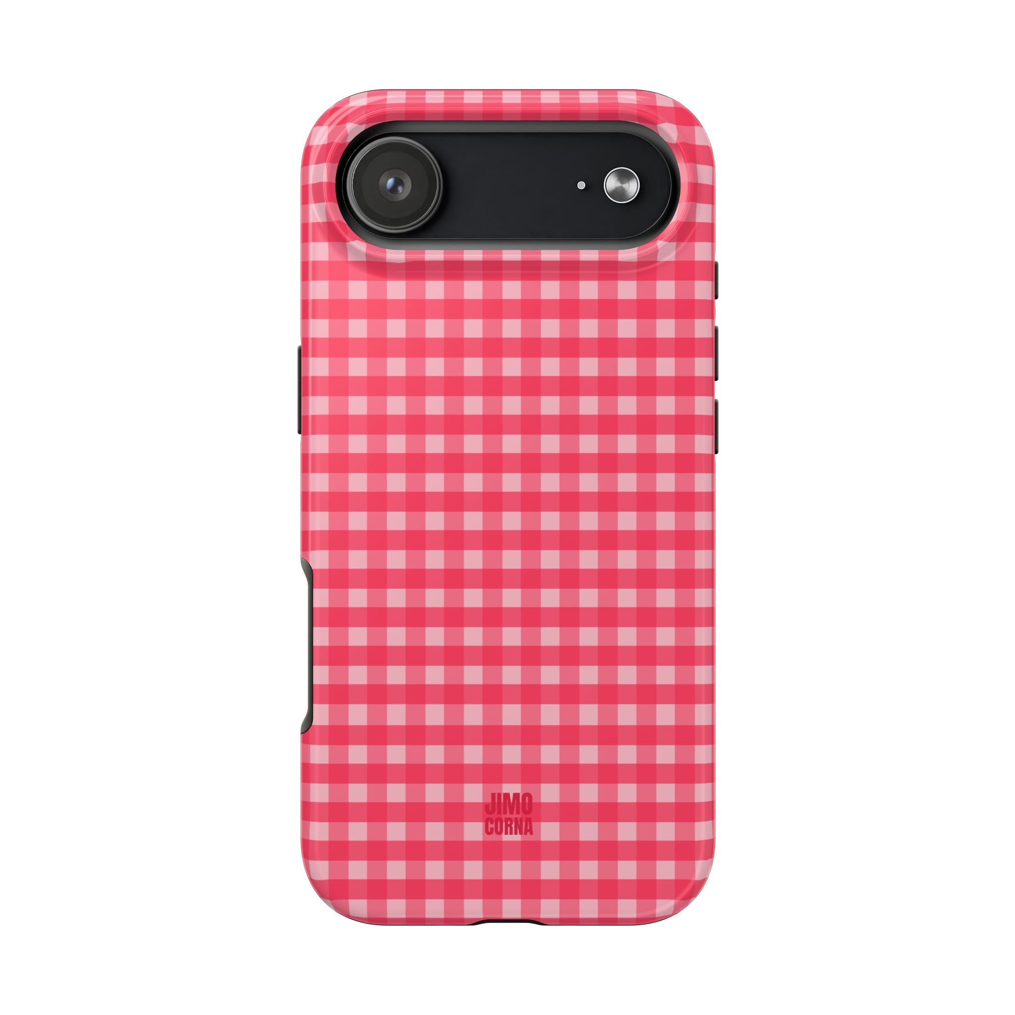 Farm Gingham iPhone Case | Hot Pink