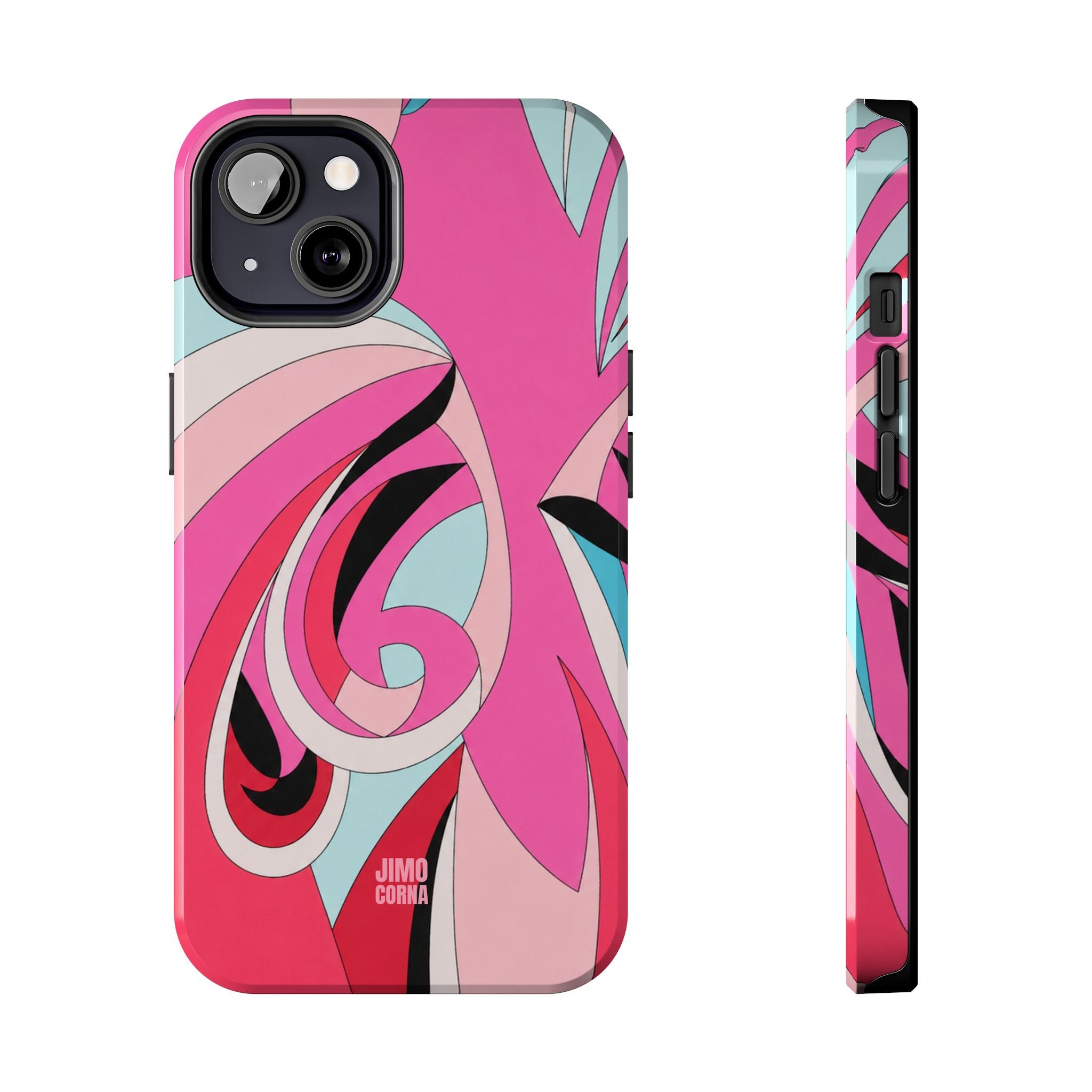 Pink Tropic Swirl iPhone Case