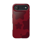 Cherry Red Bold Stars