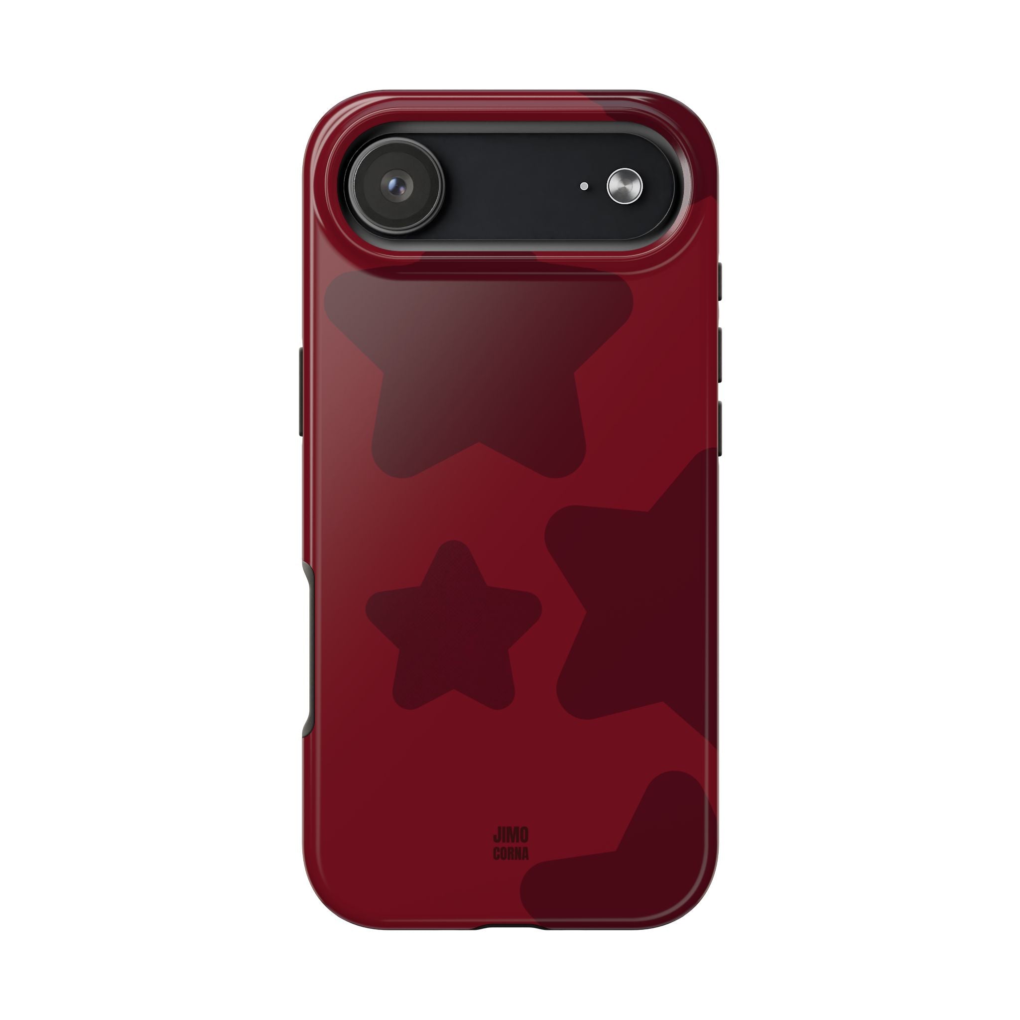 Cherry Red Bold Stars