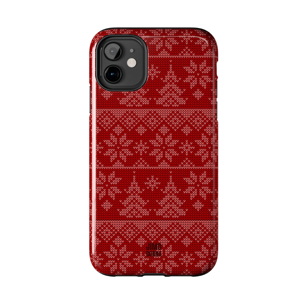 Holiday Knit | Red iPhone Case