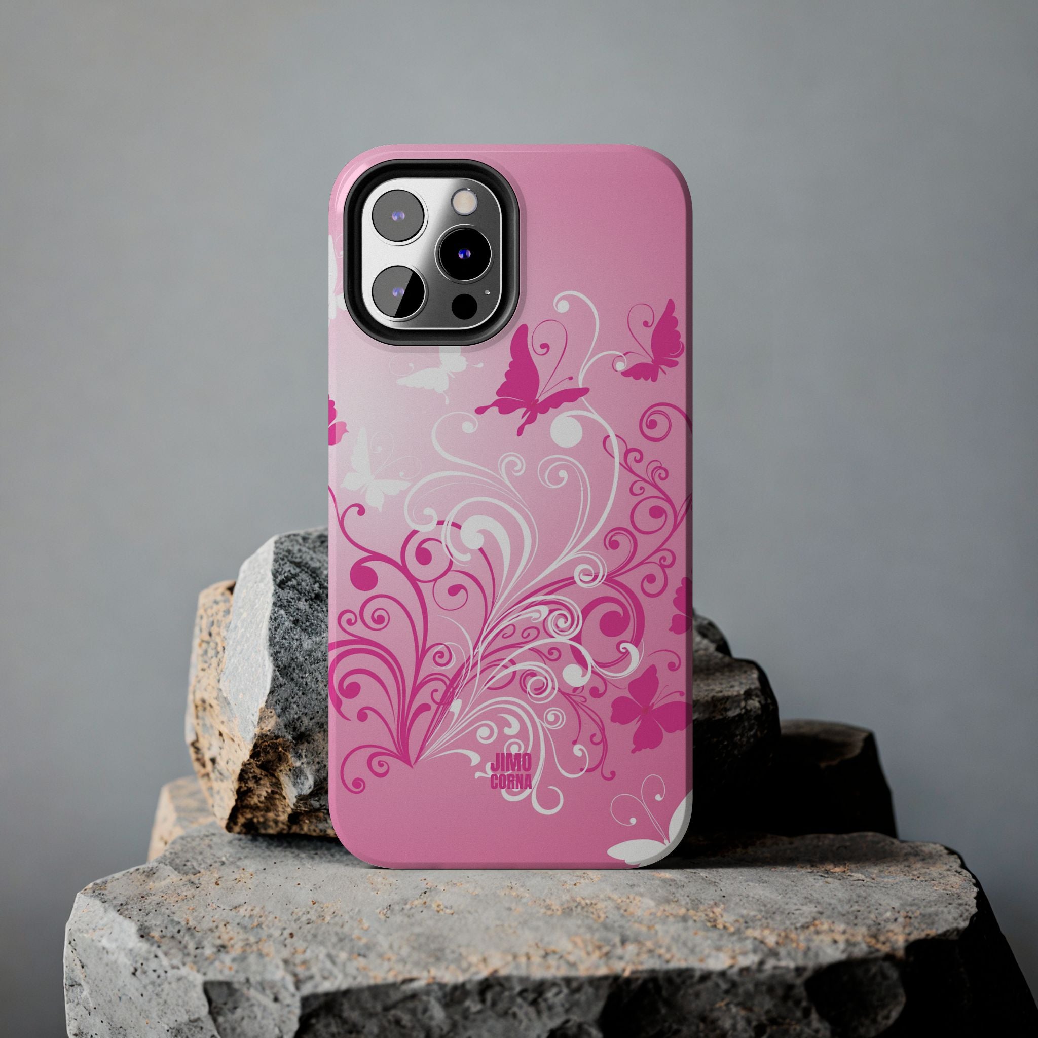 Pink Flutter Garden iPhone Case