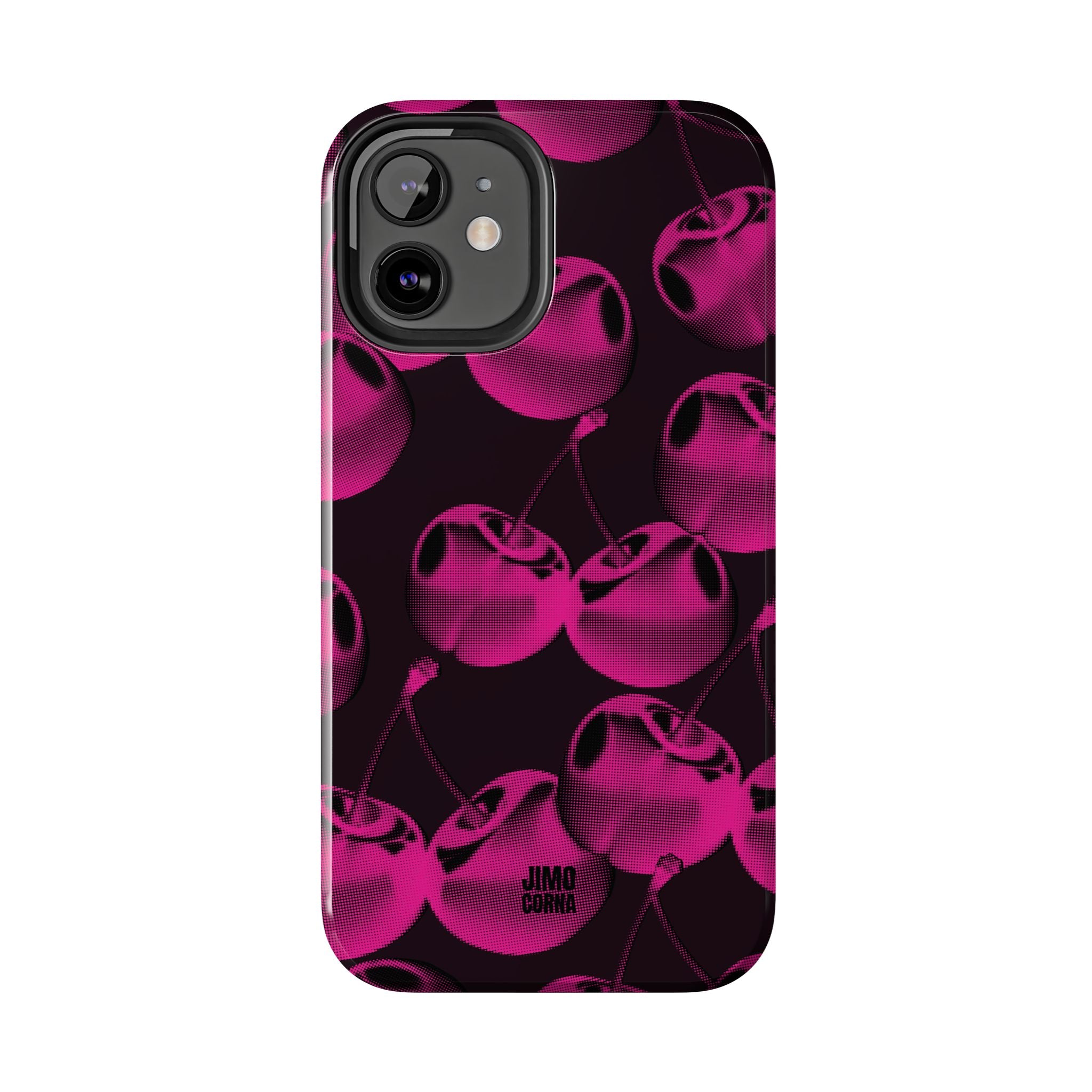 Hot Pink Retro Cherries