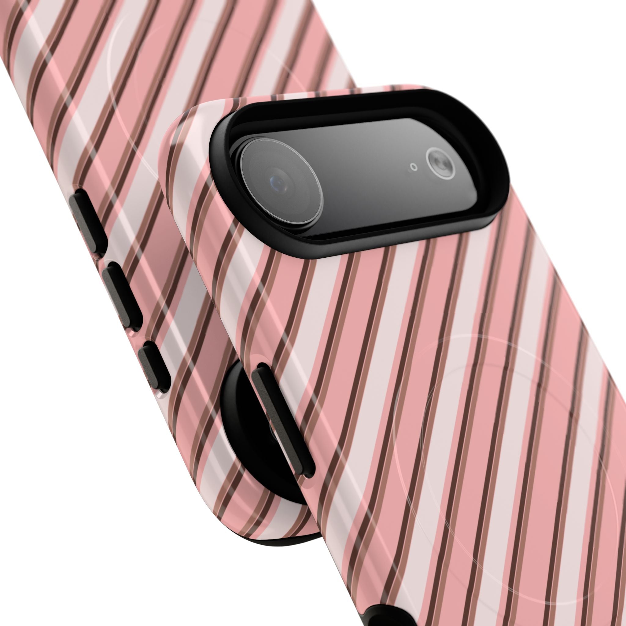 Angelina Stripes | Pink - MagSafe iPhone Case