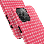 Farm Gingham iPhone Case | Hot Pink