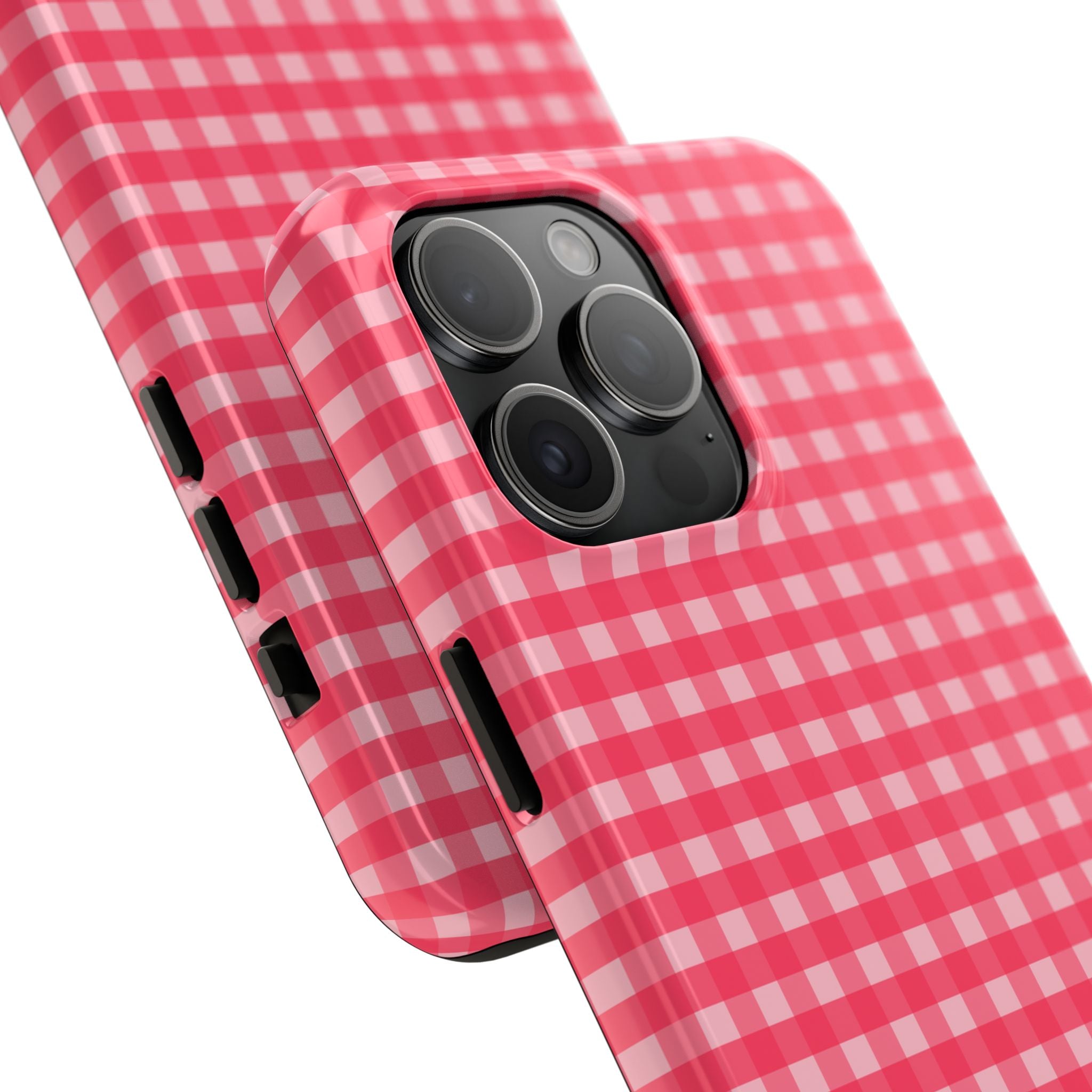 Farm Gingham iPhone Case | Hot Pink