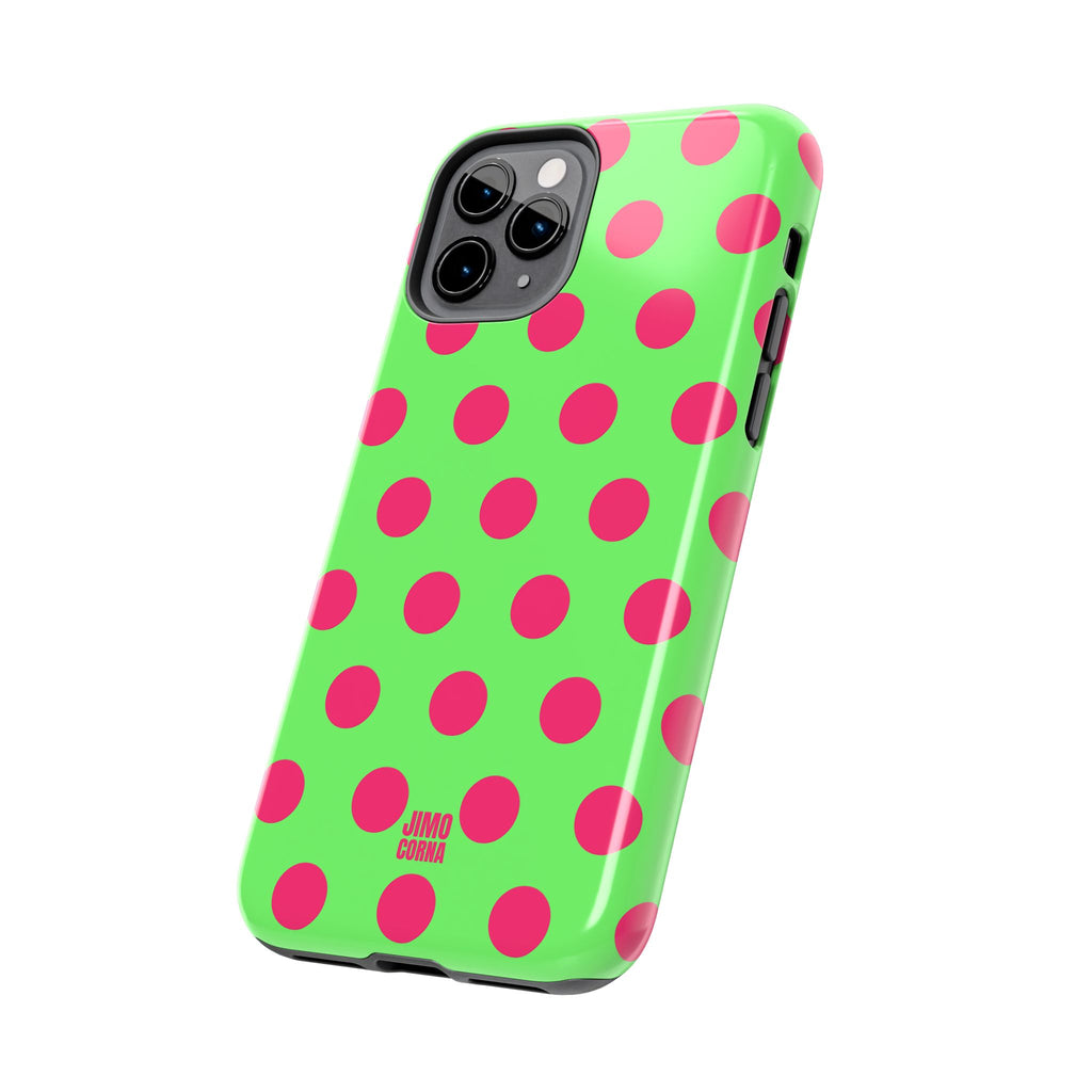 Big Polka Dot | Green and Pink