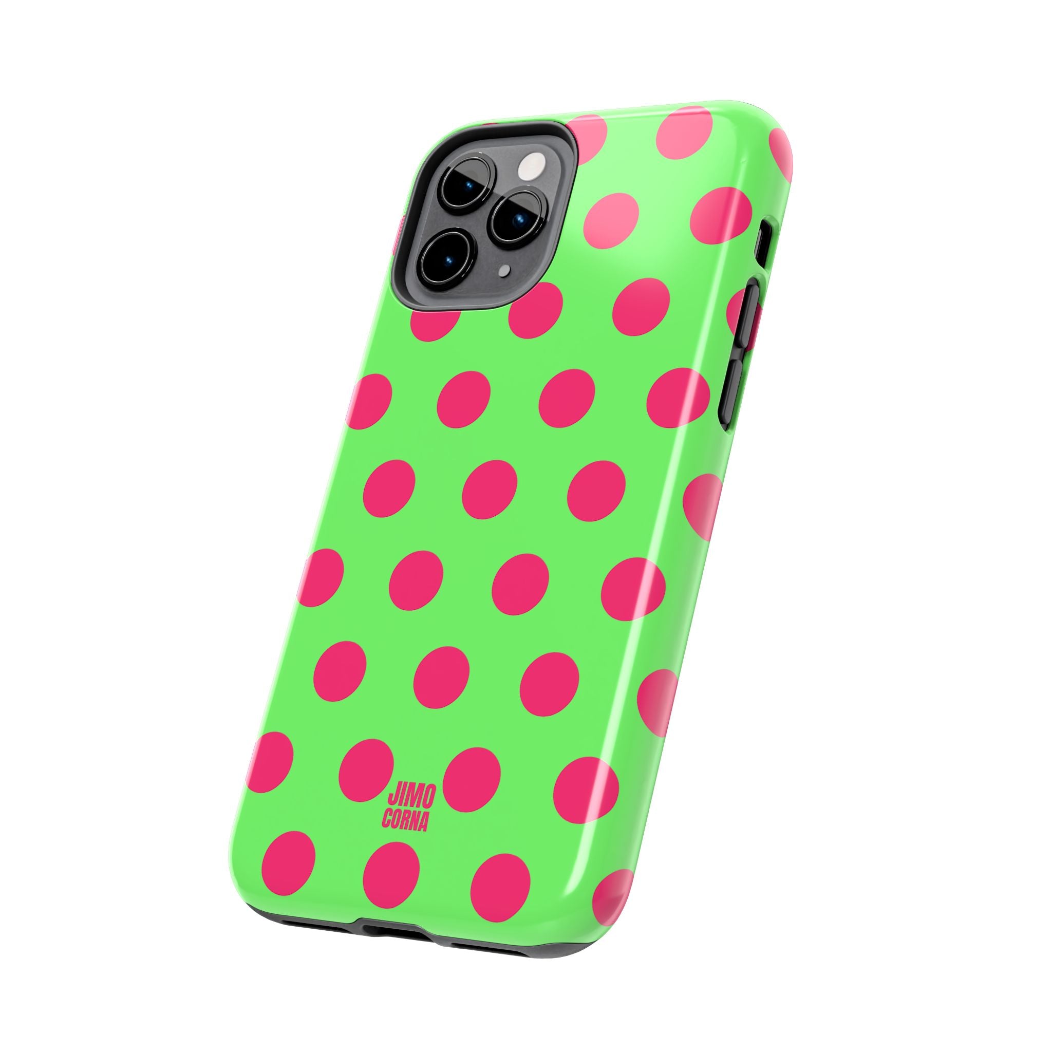 Big Polka Dot | Green and Pink