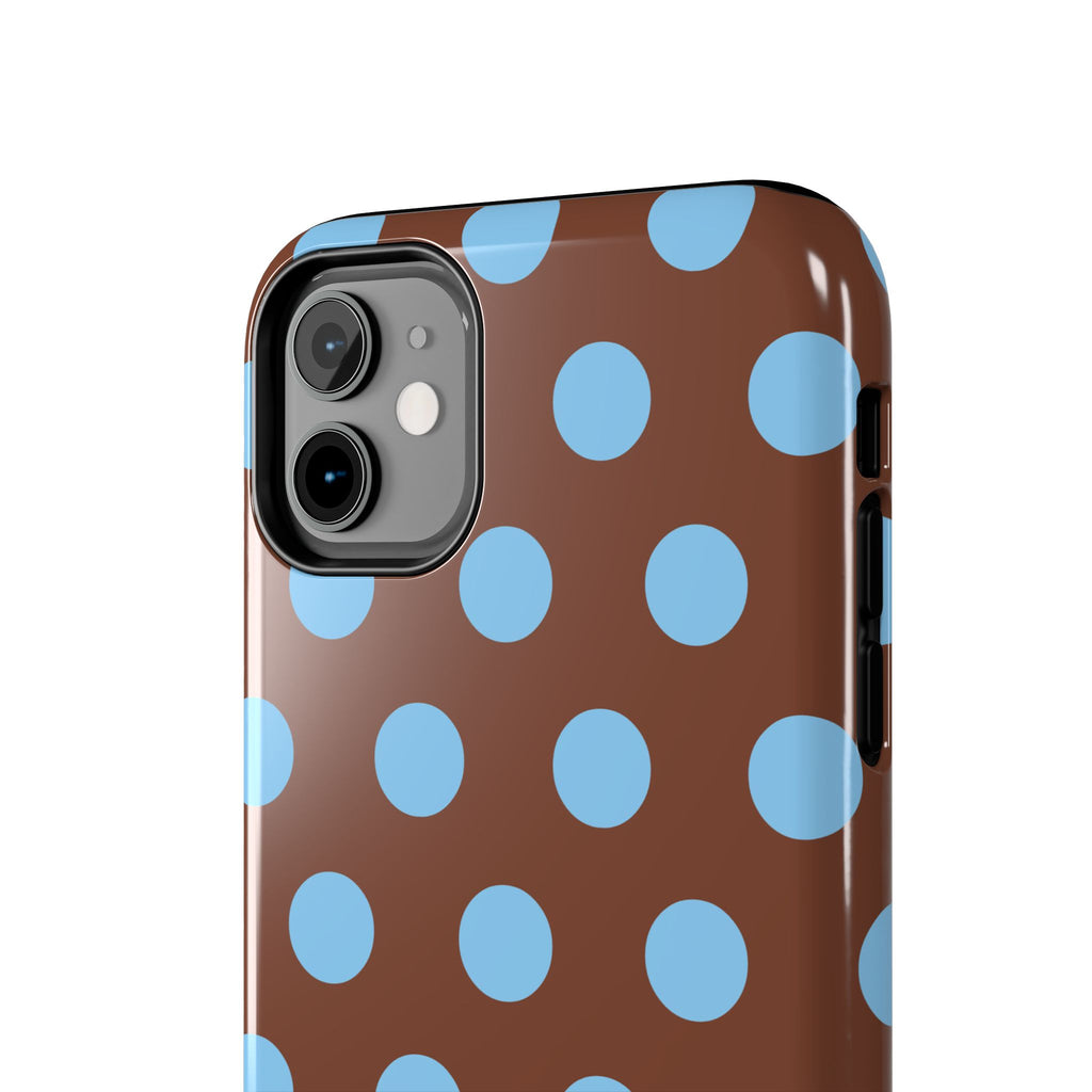 Big Polka Dot | Brown and Blue