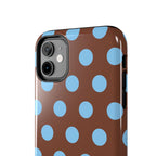 Big Polka Dot | Brown and Blue