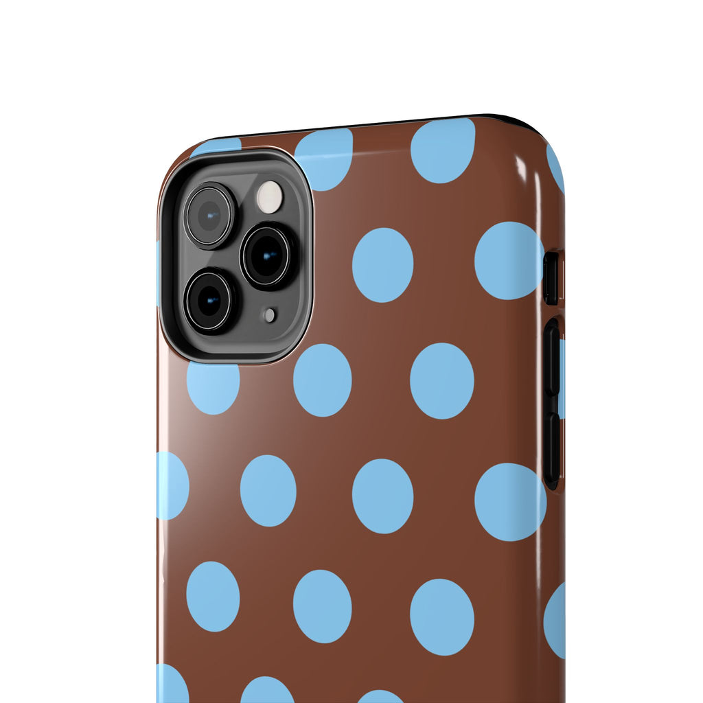 Big Polka Dot | Brown and Blue