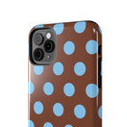 Big Polka Dot | Brown and Blue