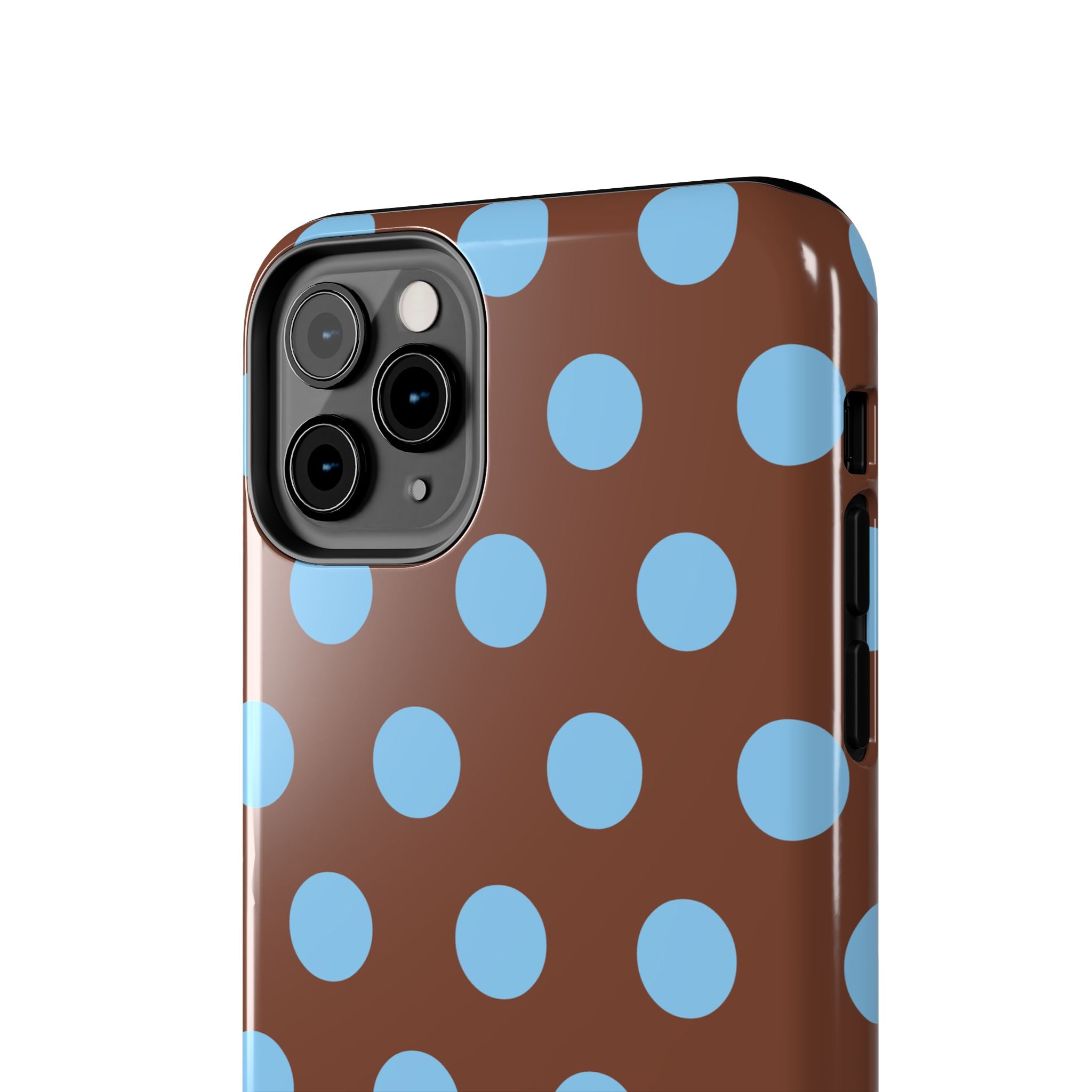 Big Polka Dot | Brown and Blue