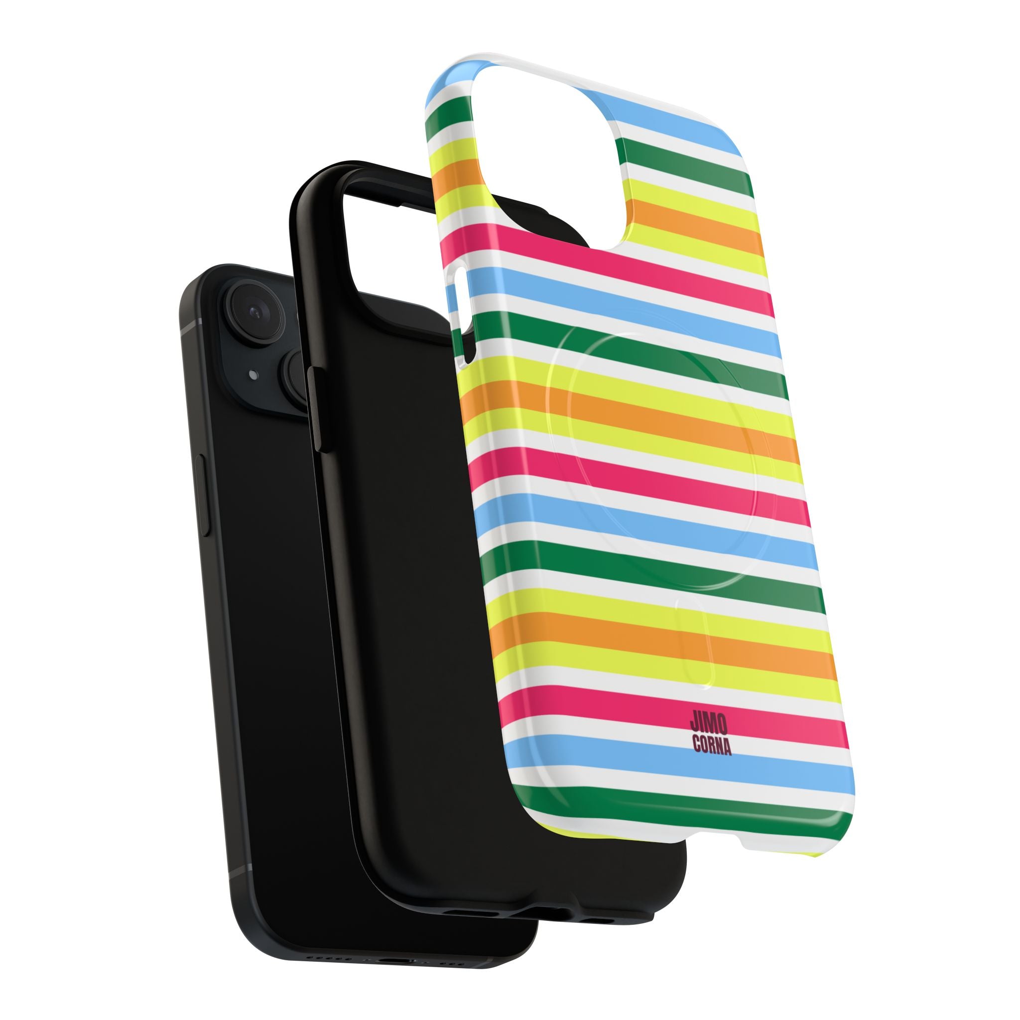Rainbow Sorbet Stripe MagSafe iPhone Case