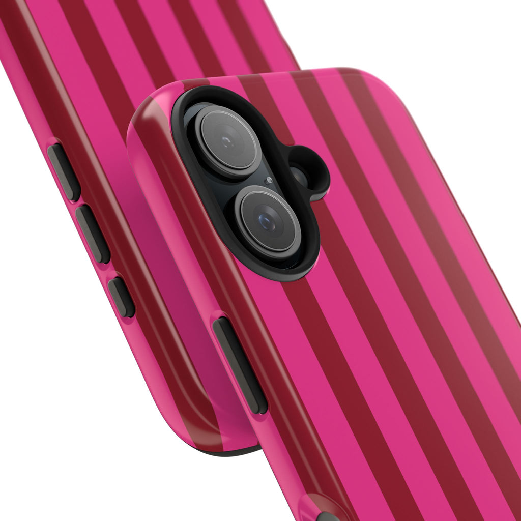 Strawberry Burst Bold Stripes