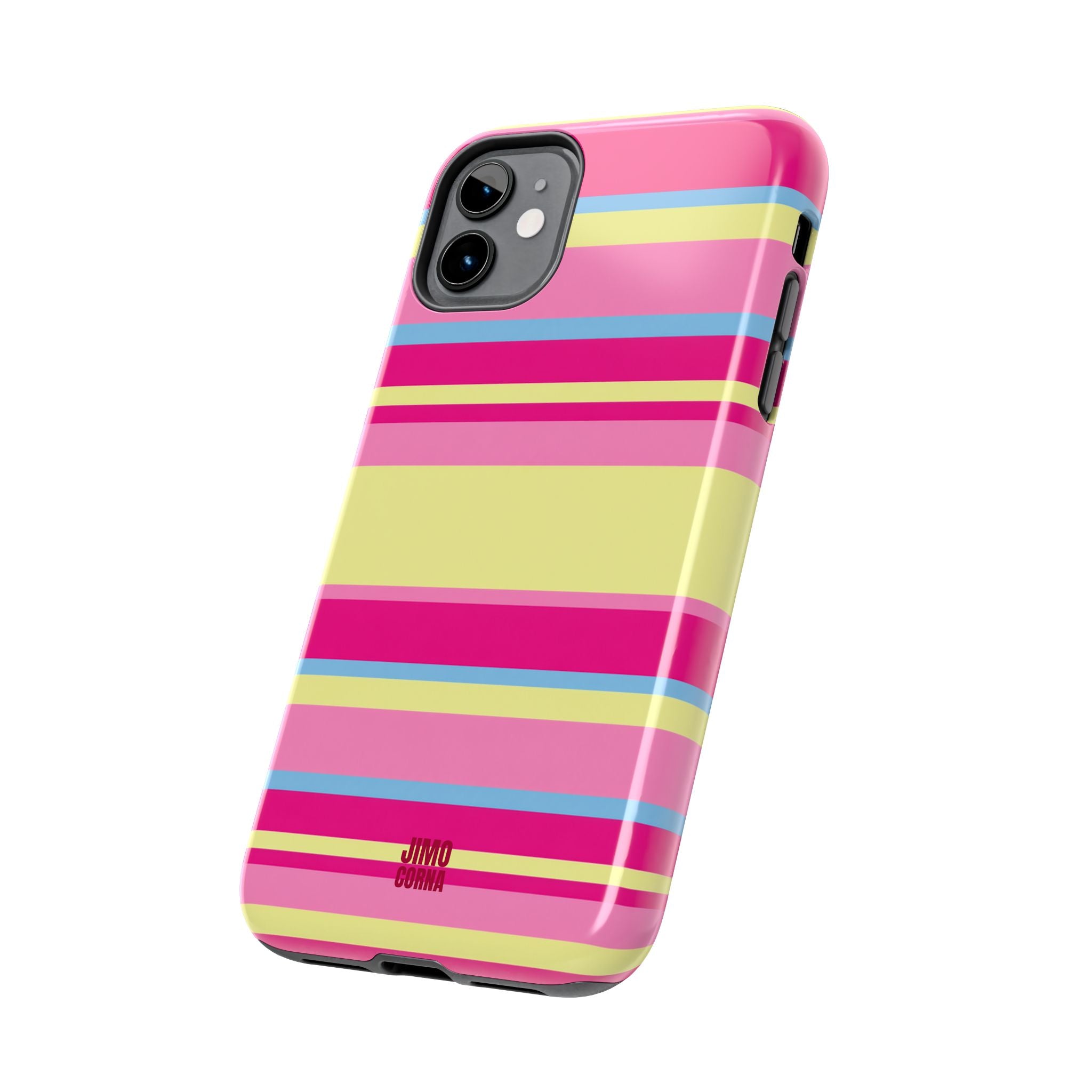 Lemonberry Stripe iPhone Case
